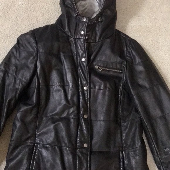 DANIER Black Genuine leather jacket - Picture 2 of 12